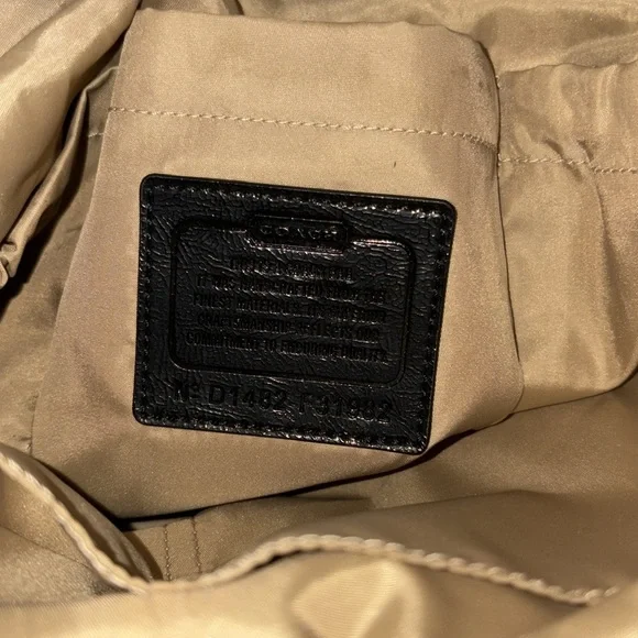 Gently Loved Coach Large Getaway Ocelot Print Nylon Diaper /Weekender Tote Bag - Picture 9 of 12